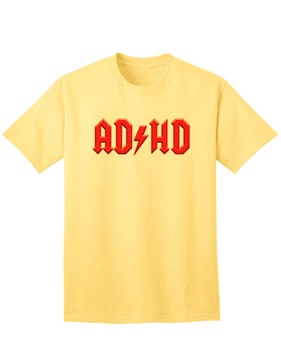ADHD Lightning Bolt Rockstar Tee for Adults-Mens T-shirts-TooLoud-Yellow-Small-Davson Sales