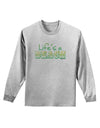 Lifes a Beach Color Adult Long Sleeve Shirt by TooLoud-Long Sleeve Shirt-TooLoud-AshGray-Small-Davson Sales