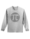 Pi Day Design - Pi Circle Cutout Adult Long Sleeve Shirt by TooLoud-Long Sleeve Shirt-TooLoud-AshGray-Small-Davson Sales