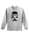 Gentleman Jack-o-lantern Adult Long Sleeve Shirt-Long Sleeve Shirt-TooLoud-AshGray-Small-Davson Sales