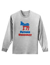 Future Democrat Adult Long Sleeve Shirt-Long Sleeve Shirt-TooLoud-AshGray-Small-Davson Sales