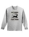 Eat More Fast Food - Deer Adult Long Sleeve Shirt-Long Sleeve Shirt-TooLoud-AshGray-Small-Davson Sales