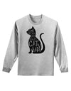 One Cat Short Of A Crazy Cat Lady Adult Long Sleeve Shirt-Long Sleeve Shirt-TooLoud-AshGray-Small-Davson Sales