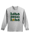 Home Sweet Home - New Mexico - Cactus and State Flag Adult Long Sleeve Shirt by TooLoud-Long Sleeve Shirt-TooLoud-AshGray-Small-Davson Sales