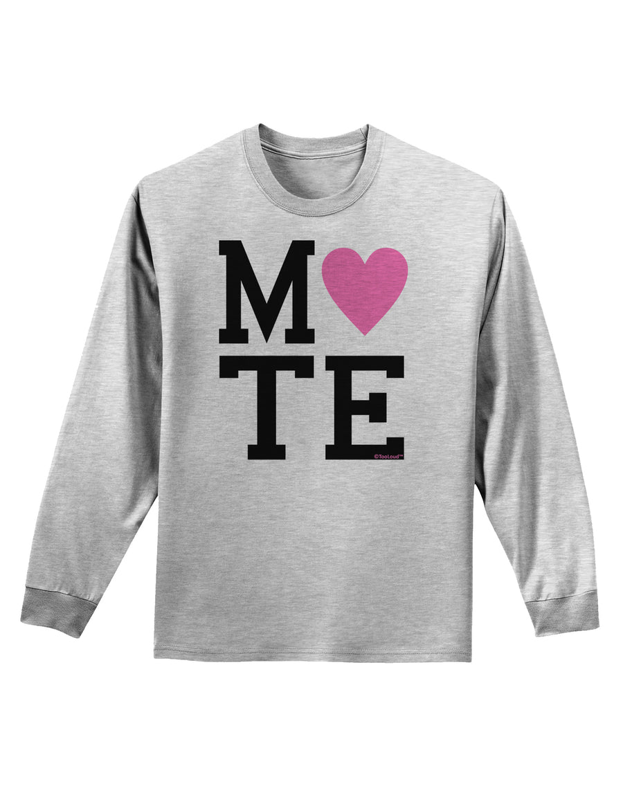 Matching Soulmate Design - Mate - Pink Adult Long Sleeve Shirt by TooLoud-Long Sleeve Shirt-TooLoud-White-Small-Davson Sales