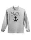 Sail Nautical Sailor Boating Adult Long Sleeve Shirt-Long Sleeve Shirt-TooLoud-AshGray-Small-Davson Sales