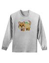 Cute Taco Dog Adult Long Sleeve Shirt-Long Sleeve Shirt-TooLoud-AshGray-Small-Davson Sales