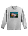 Clownfish Watercolor Text Adult Long Sleeve Shirt-Long Sleeve Shirt-TooLoud-AshGray-Small-Davson Sales