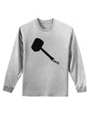 Thors Hammer Nordic Runes Lucky Odin Mjolnir Valhalla Adult Long Sleeve Shirt by TooLoud-TooLoud-AshGray-Small-Davson Sales