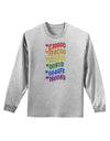 TooLoud Pride Flag Hex Code Adult Long Sleeve Shirt-Long Sleeve Shirt-TooLoud-AshGray-Small-Davson Sales