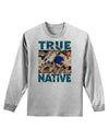 True Native American Adult Long Sleeve Shirt-Long Sleeve Shirt-TooLoud-AshGray-Small-Davson Sales