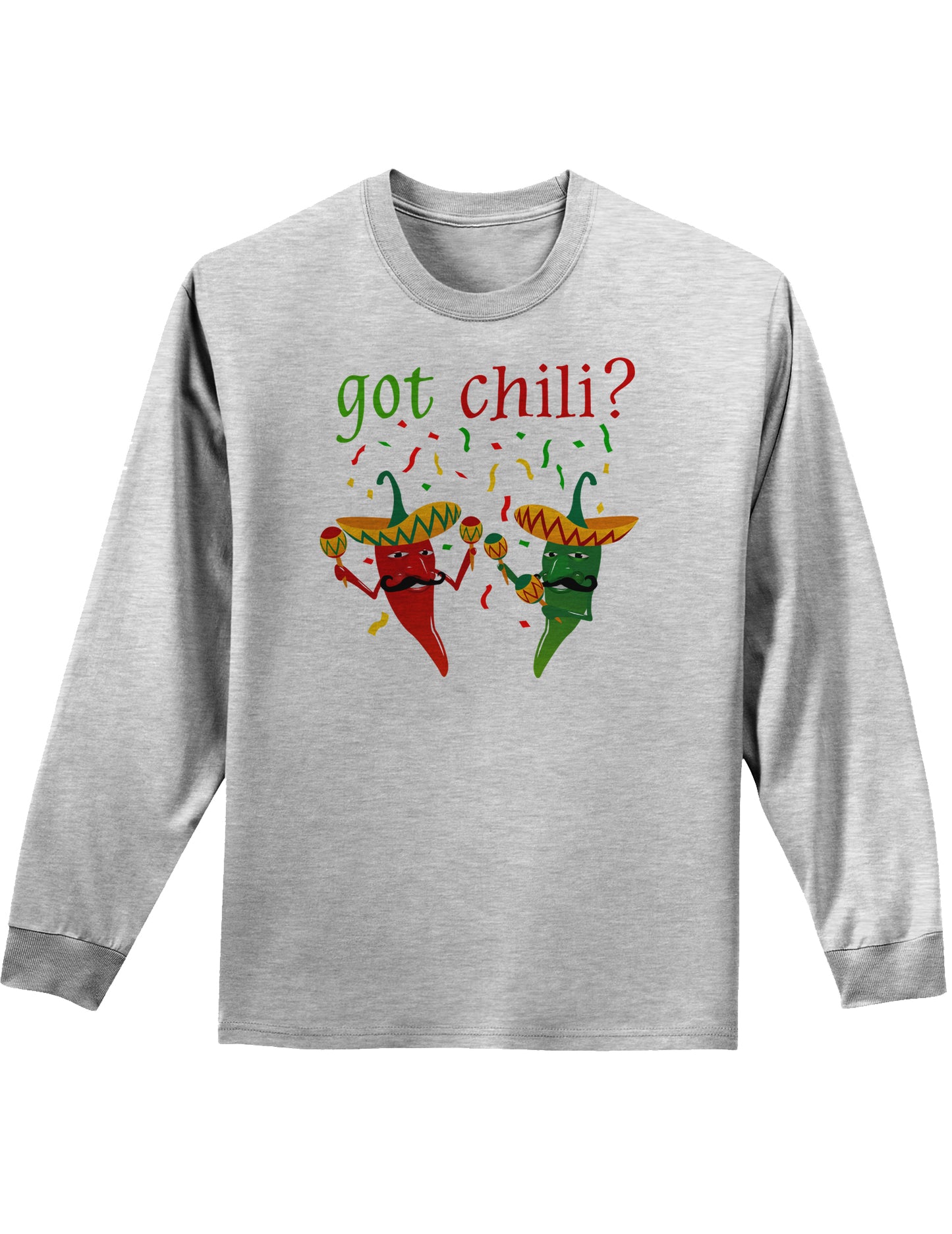 Got Chili Adult Long Sleeve Shirt-Long Sleeve Shirt-TooLoud-AshGray-Small-Davson Sales