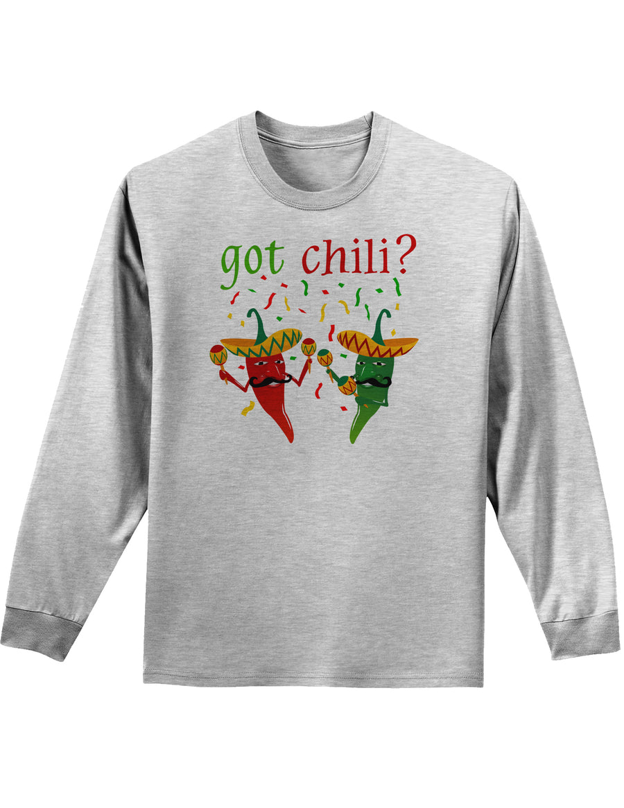 Got Chili Adult Long Sleeve Shirt-Long Sleeve Shirt-TooLoud-White-Small-Davson Sales