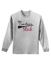 Drive Stick Pink Adult Long Sleeve Shirt-Long Sleeve Shirt-TooLoud-AshGray-Small-Davson Sales