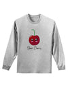 Sheri Cherry Text Adult Long Sleeve Shirt-Long Sleeve Shirt-TooLoud-AshGray-Small-Davson Sales