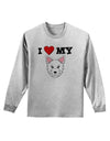 I Heart My - Cute Westie Dog Adult Long Sleeve Shirt by TooLoud-Long Sleeve Shirt-TooLoud-AshGray-Small-Davson Sales