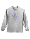 Snowflake Christmas Adult Long Sleeve Shirt-Long Sleeve Shirt-TooLoud-AshGray-Small-Davson Sales