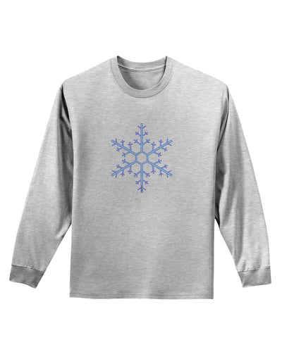 Snowflake Christmas Adult Long Sleeve Shirt-Long Sleeve Shirt-TooLoud-AshGray-Small-Davson Sales