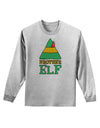 Matching Christmas Design - Elf Family - Brother Elf Adult Long Sleeve Shirt-Long Sleeve Shirt-TooLoud-AshGray-Small-Davson Sales