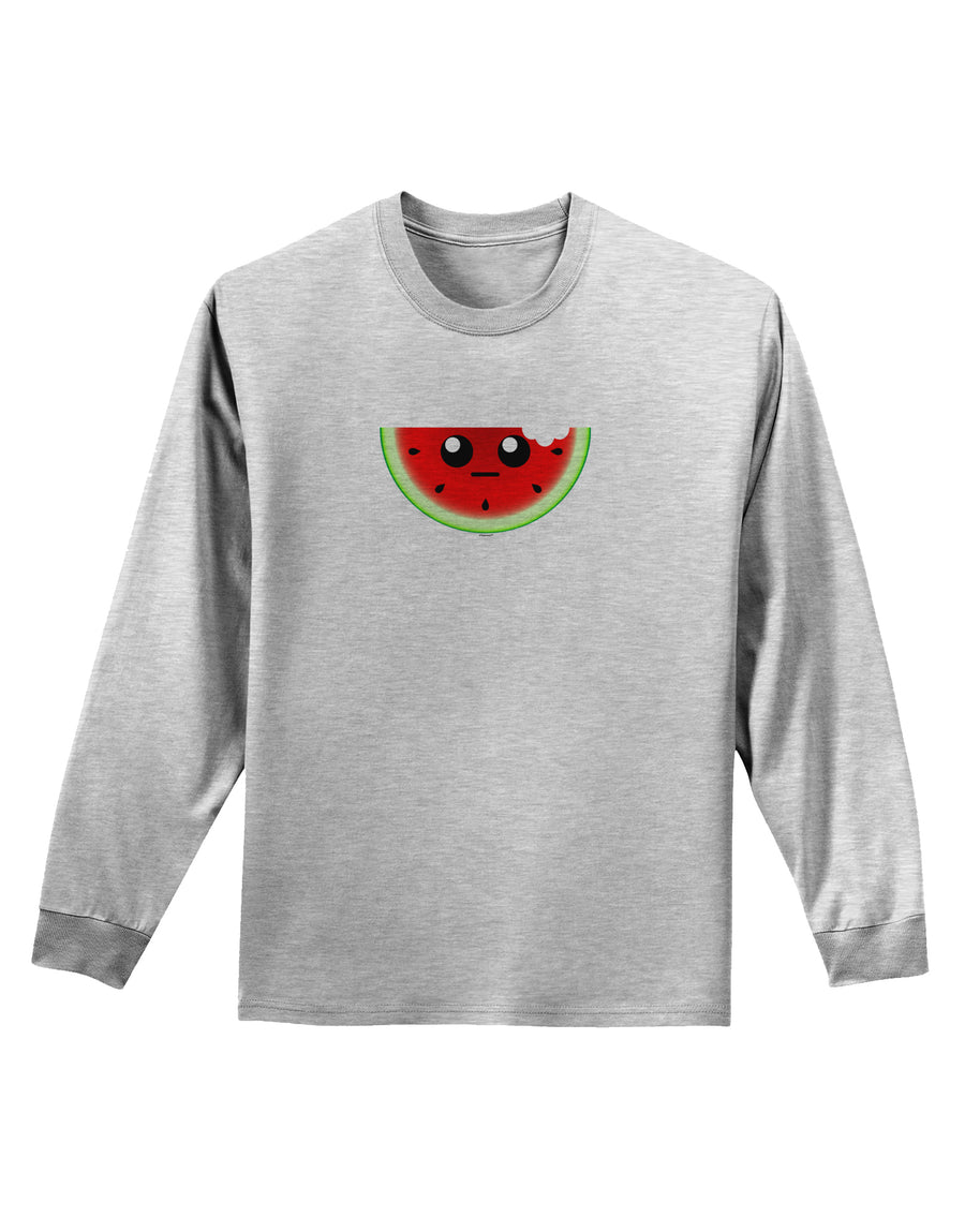 Unimpressed Watermelon Adult Long Sleeve Shirt-Long Sleeve Shirt-TooLoud-White-Small-Davson Sales