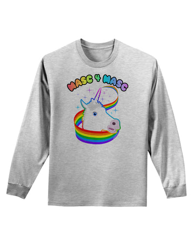 Masc 4 Masc Pranciful Unicorn Adult Long Sleeve Shirt-Long Sleeve Shirt-TooLoud-AshGray-Small-Davson Sales