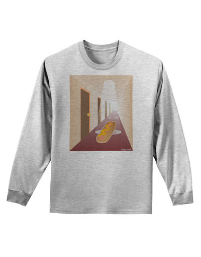 Hotdog in a Hallway Adult Long Sleeve Shirt-Long Sleeve Shirt-TooLoud-AshGray-Small-Davson Sales