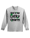 She's My Lucky Charm - Matching Couples Design Adult Long Sleeve Shirt by TooLoud-Long Sleeve Shirt-TooLoud-AshGray-Small-Davson Sales