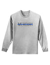 Planet Mercury Text Only Adult Long Sleeve Shirt-Long Sleeve Shirt-TooLoud-AshGray-Small-Davson Sales