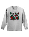 You Had Me at Hola - Mexican Flag Colors Adult Long Sleeve Shirt by TooLoud-Long Sleeve Shirt-TooLoud-AshGray-Small-Davson Sales