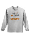 Eat Drink Scary Black Adult Long Sleeve Shirt-Long Sleeve Shirt-TooLoud-AshGray-Small-Davson Sales