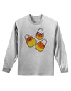 Cute Candy Corn Family Halloween Adult Long Sleeve Shirt-Long Sleeve Shirt-TooLoud-AshGray-Small-Davson Sales