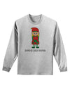 Santa's Little Helper Christmas Elf Girl Adult Long Sleeve Shirt-Long Sleeve Shirt-TooLoud-AshGray-Small-Davson Sales