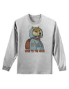 Doge to the Moon Adult Long Sleeve Shirt-Long Sleeve Shirt-TooLoud-AshGray-Small-Davson Sales
