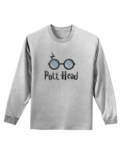 Pott Head Magic Glasses Adult Long Sleeve Shirt-Long Sleeve Shirt-TooLoud-AshGray-Small-Davson Sales
