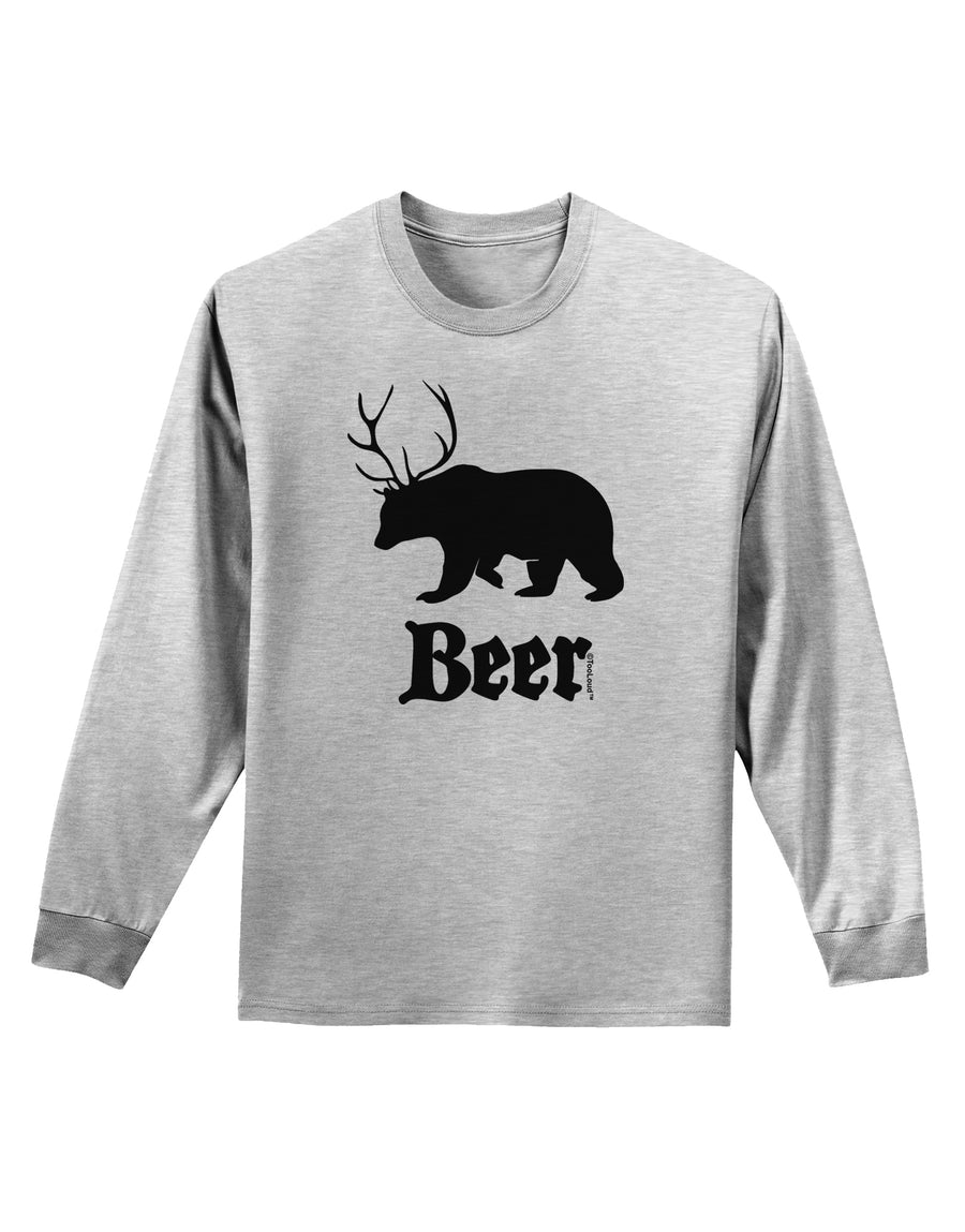 Beer Animal Adult Long Sleeve Shirt-Long Sleeve Shirt-TooLoud-White-Small-Davson Sales