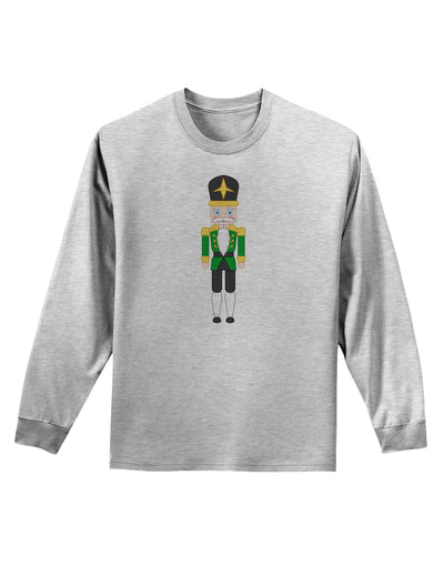 Nutcracker Design - Green Gold Black Adult Long Sleeve Shirt-Long Sleeve Shirt-TooLoud-AshGray-Small-Davson Sales