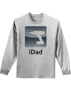 iDad Drill Adult Long Sleeve Shirt-Long Sleeve Shirt-TooLoud-AshGray-Small-Davson Sales