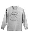 Cute Seal Adult Long Sleeve Shirt by TooLoud-Long Sleeve Shirt-TooLoud-AshGray-Small-Davson Sales