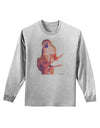 Monkey in Tree Watercolor Adult Long Sleeve Shirt-Long Sleeve Shirt-TooLoud-AshGray-Small-Davson Sales