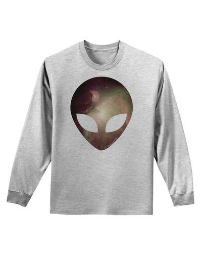 Extraterrestrial Face - Space #2 Adult Long Sleeve Shirt by TooLoud-Long Sleeve Shirt-TooLoud-AshGray-Small-Davson Sales