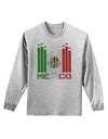 Mexican Flag Levels - Cinco De Mayo Text Adult Long Sleeve Shirt-Long Sleeve Shirt-TooLoud-AshGray-Small-Davson Sales