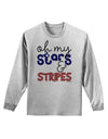 Oh My Stars and Stripes - Patriotic Design Adult Long Sleeve Shirt-Long Sleeve Shirt-TooLoud-AshGray-Small-Davson Sales