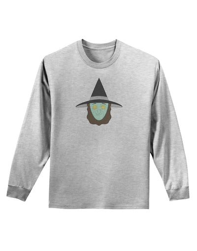 Happy Witch Adult Long Sleeve Shirt-Long Sleeve Shirt-TooLoud-AshGray-Small-Davson Sales