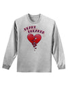 Heart Breaker Cute Adult Long Sleeve Shirt by-Long Sleeve Shirt-TooLoud-AshGray-Small-Davson Sales