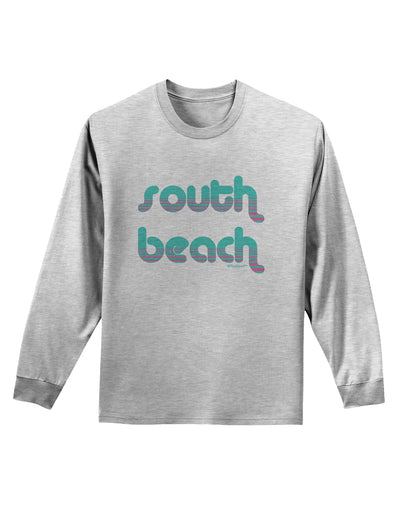 South Beach Color Scheme Design Adult Long Sleeve Shirt by TooLoud-Long Sleeve Shirt-TooLoud-AshGray-Small-Davson Sales