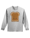Cute Matching Design - PB and J - Peanut Butter Adult Long Sleeve Shirt by TooLoud-Long Sleeve Shirt-TooLoud-AshGray-Small-Davson Sales