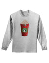 Merry Christmas Latte Cup Adult Long Sleeve Shirt-Long Sleeve Shirt-TooLoud-AshGray-Small-Davson Sales