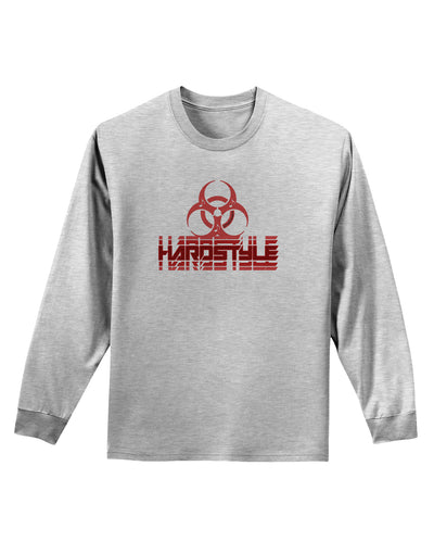 Hardstyle Biohazard Adult Long Sleeve Shirt-Long Sleeve Shirt-TooLoud-AshGray-Small-Davson Sales