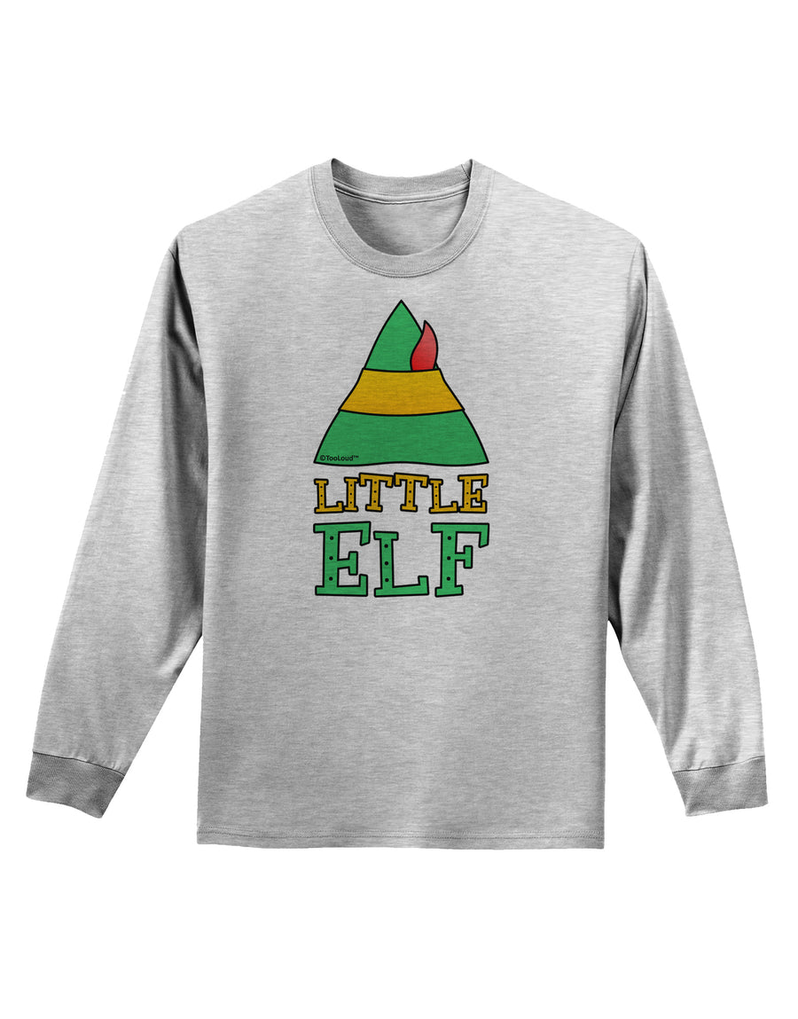 Matching Christmas Design - Elf Family - Little Elf Adult Long Sleeve Shirt by TooLoud-Long Sleeve Shirt-TooLoud-White-Small-Davson Sales