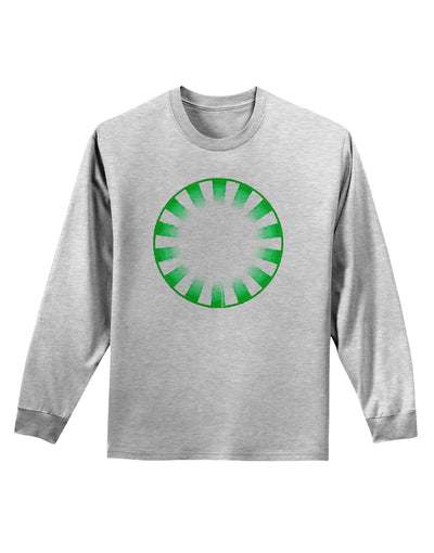 TooLoud Watercolor Spearmint Adult Long Sleeve Shirt-Long Sleeve Shirt-TooLoud-AshGray-Small-Davson Sales